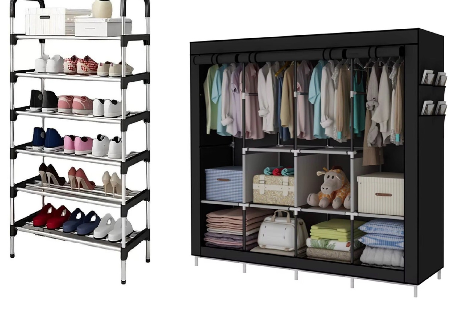 Combo Armario organizador y Zapatero